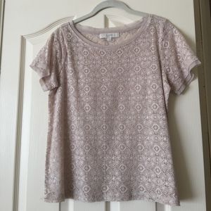 Loft lace t-shirt.